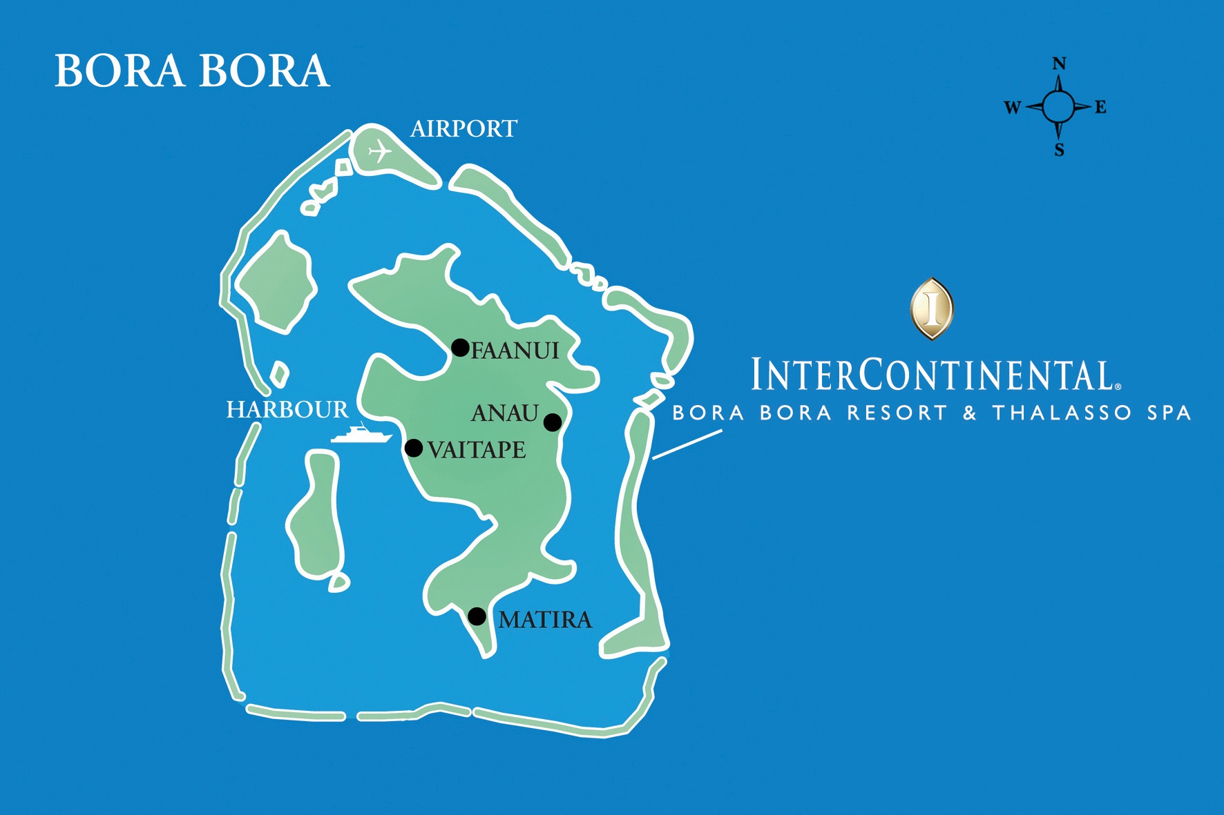 Conrad Bora Bora Nui Map